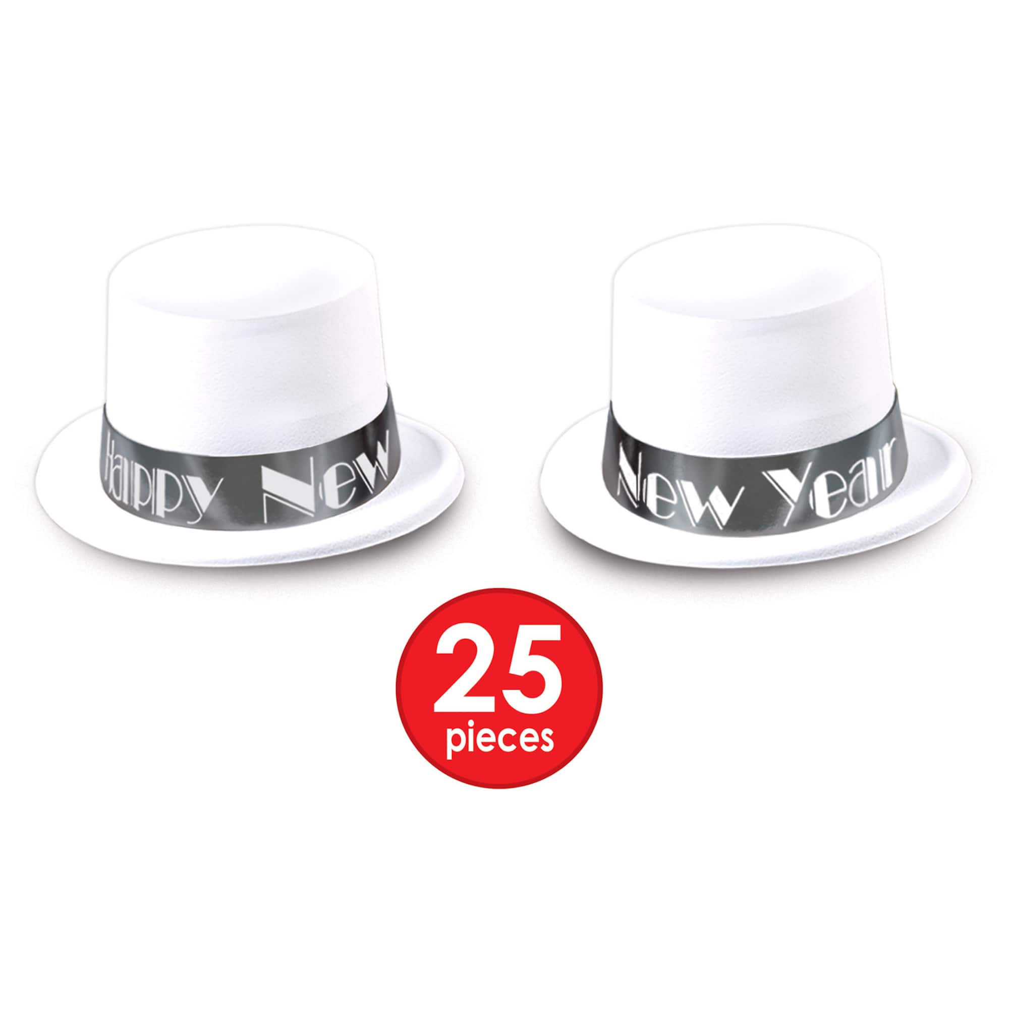 Beistle White & Silver New Year White Ice Party Favor Kit for 50